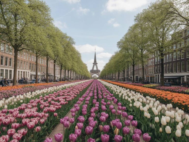Champs de fleurs en hollande : quand et où admirer les tulipes et autres floraisons
