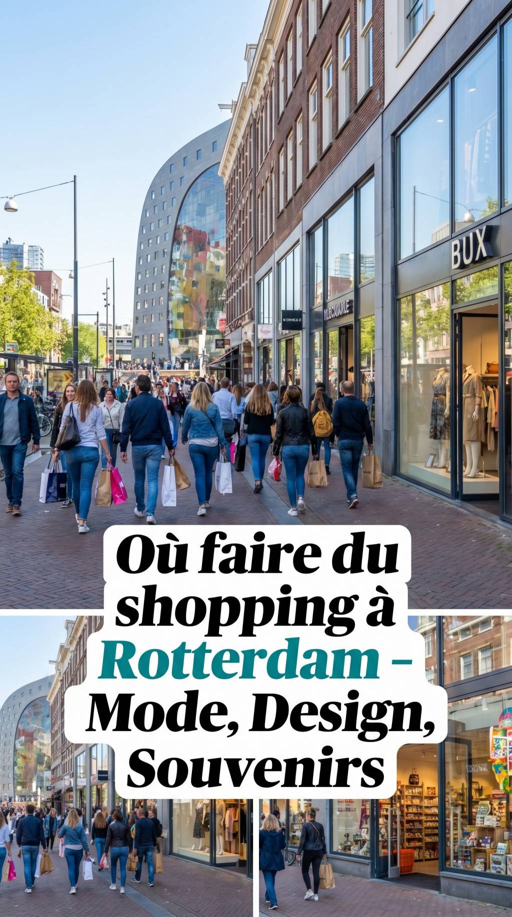 Où faire du shopping à Rotterdam ? Les meilleures adresses pour acheter mode, design et souvenirs