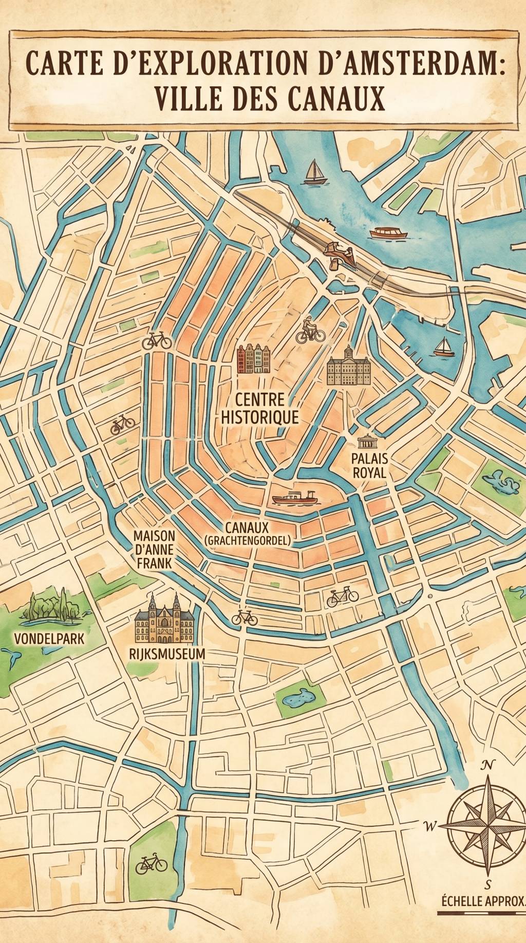 Amsterdam plan de visite pour découvrir la ville facilement