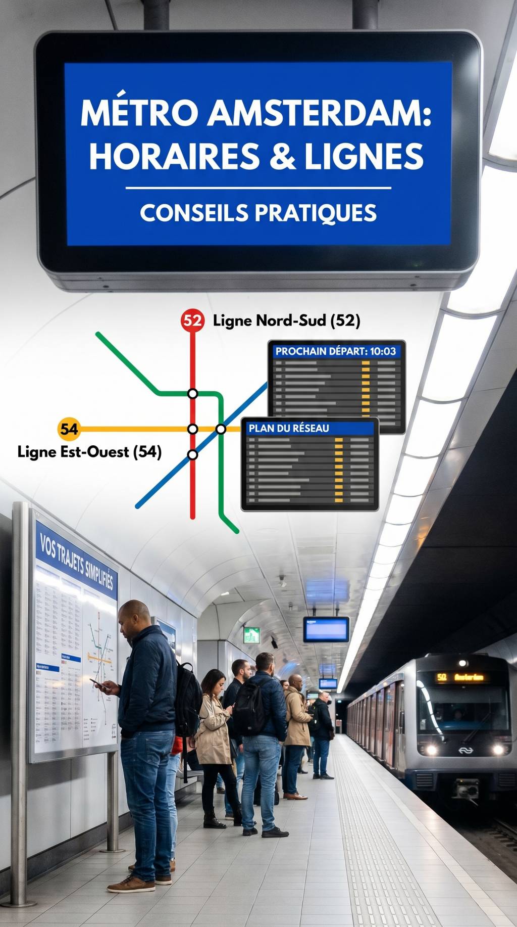 Horaire métro Amsterdam : horaires, lignes et conseils pratiques